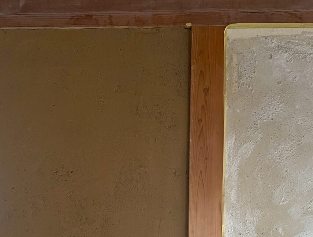 土壁　中練り土　再利用　DIY　わらすさ